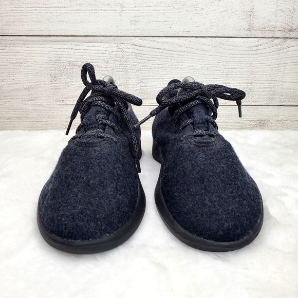 Allbirds Black Wool Runners Sneaker Women's Size 7 - Picture 2 of 8